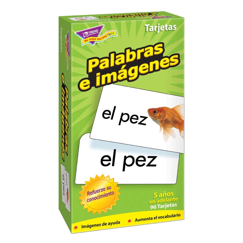 Palabras e imágenes (Spanish) Skill Drill Flash Cards NEW